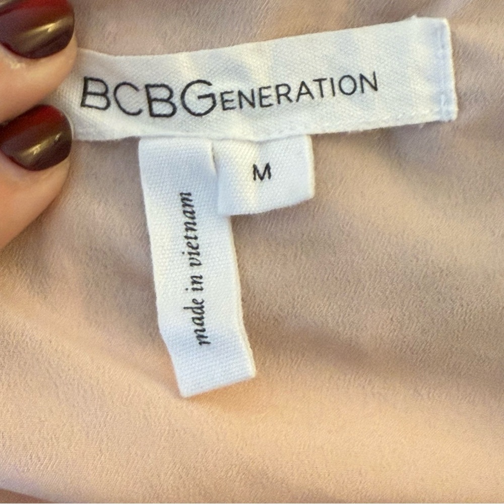 BCBGeneration Bohemian Multicolor Mini Dress Medi… - image 5